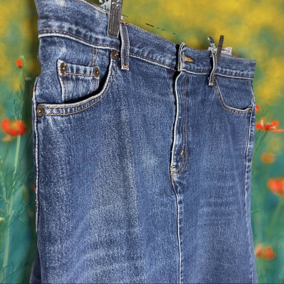 Levi’s Vintage Denim Skirt Size 16 - Picture 4 of 12